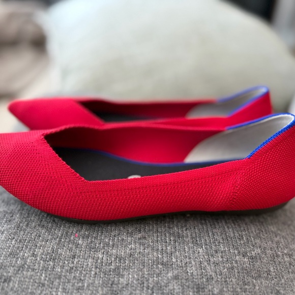 Rothy's Red Pointed Flats - Picture 5 of 15